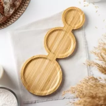 Менажница «Бамбук», 33×14×1,5 см