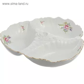 Менажница Bernadotte, декор «Мейсенский букет», 30 см