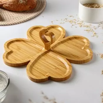 Менажница Доляна «Цветок», 2929 см, бамбук