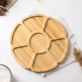 Менажница Доляна «Соты», 30301.3 см бамбук