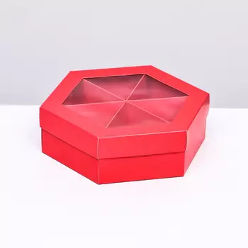 Менажница Красная, 18,5 х 18,5 х 5,5 см