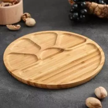 Менажница Доляна «Лапа», 25251,5 см, бамбук