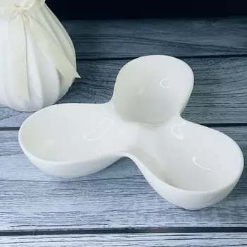 Менажница Lenardi Bianco, 25.5 см