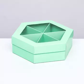 Менажница Мятная, 18,5 х 18,5 х 5,5 см