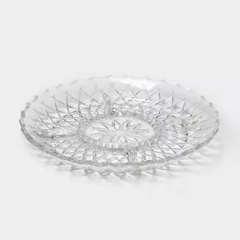 Менажница стеклянная MICHELE, d=28,5 см