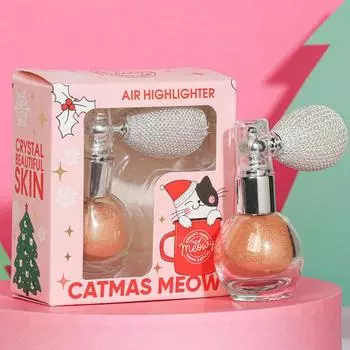 Мерцающий хайлайтер с помпой Catmas Meow