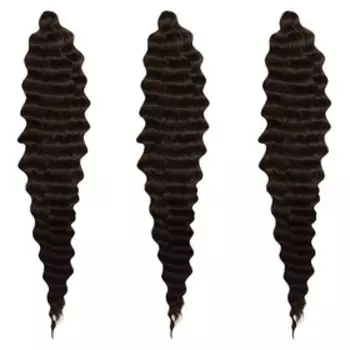 МЕРИДА Афролоконы, 60 см, 270 гр, цвет шоколадный/тёмно-русый HKB5/8 (Ариэль)