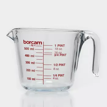 Мерная кружка Paabahe Borcam, 600 мл, стекло, прозрачная