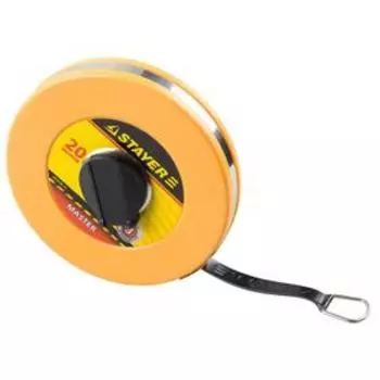 Мерная лента STAYER 3415-20_z01, с фиберглассовым полотном, 20 м