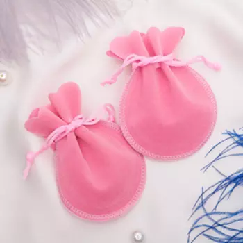 Мешочек бархатный, 79, розовый