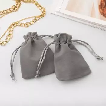 Мешочек бархатный «Классика», 68 см, ( ± 1 см,), серый