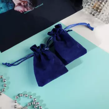 Мешочек бархатный «Классика», 68 см, синий