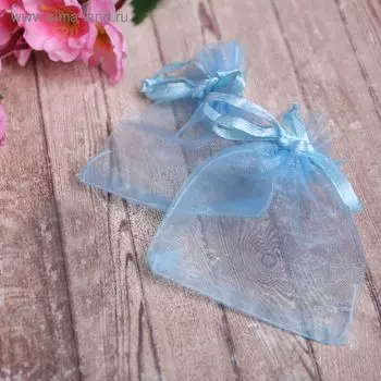 Мешочек подарочный, 79 см, голубой