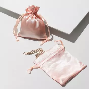 Мешочек подарочный атласный, 1012 см, цвет кремовый