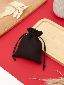 Мешочек подарочный «Хлопок», 1012 см, чёрный