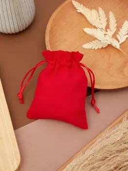 Мешочек подарочный «Хлопок», 1012 см, красный