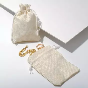 Мешочек подарочный «Льняной», 912 см, бежевый