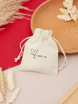 Мешочек подарочный «Нежность лён», 1012 см, бежевый