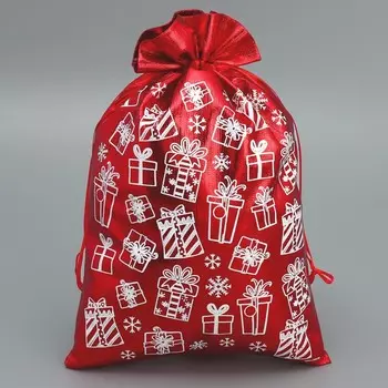 Мешочек подарочный парча «Подарочки», 20 х 30 см +/- 1.5 см