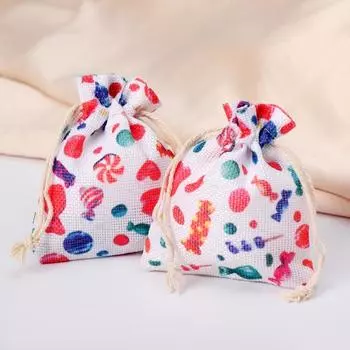 Мешочек новогодний "Праздник" леденец, 10*12см, цветной