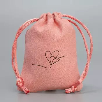 Мешочек подарочный замшевый «Нежность», 7 х 9 см+/- 1.5 см