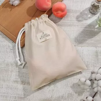 Мешочек текстильный Этель ECO, молочный, 2734 см, 70% хлопок, 30% лён, 190 г/м