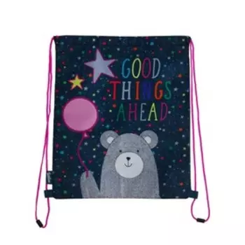 Мешок для обуви 430 х 340 мм, Seventeen, розовый/синий/серый