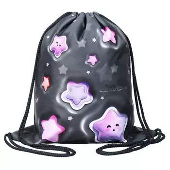 Мешок для обуви 435 х 360 мм, Stavia (плотность 600D с водоотталкивающей ПУ-пропиткой) "Звездочки"