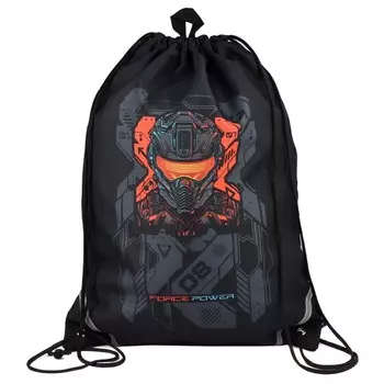 Мешок для обуви 480 х 360 мм, Феникс, сублимация, светоотражающая полоса, "Кибер"