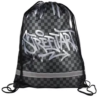 Мешок для обуви 480 х 360 мм, Феникс, сублимация, светоотражающая полоса, "Панк"