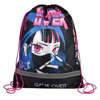 Мешок для обуви 480 х 360 мм, Феникс, сублимация, светоотражающая полоса, "Кибер-аниме"