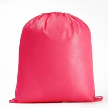 Мешок для обуви 420 х 340 мм, Calligrata "Стандарт", (мягкий полиэстер, плотность 210 D), малиновый