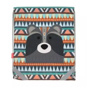 Мешок для обуви Erich Krause, 440 х 365 мм, Mimi Racoon, серый