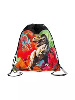 Мешок для обуви ErichKrause на шнурке, с рисунком, размер 490.541 см, чёрный/красный