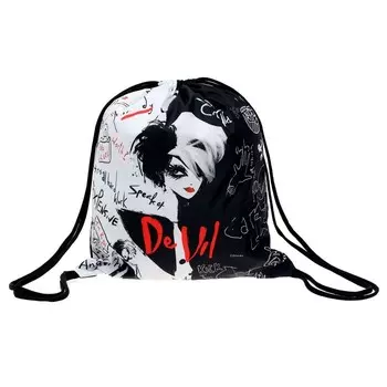 Мешок для обуви Hatber, 41 х 49 см, "Круэлла" (DISNEY), с петлёй для подвеса, 1 отделение