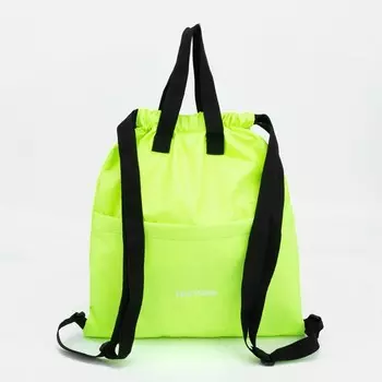 Мешок-сумка для обуви TEXTURA на стяжке, с карманом, размер 36139 см, салатовый