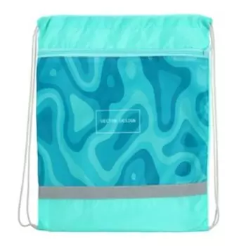 Мешок для обуви с карманом 420 х 340 мм со светоотражающей полосой, "Вектор"