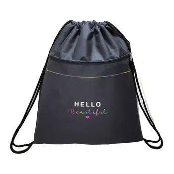 Мешок для обуви с карманом 480 х 390 мм, Stavia (плотность 600D с водоотталкивающей ПУ-пропиткой) "Beautiful"