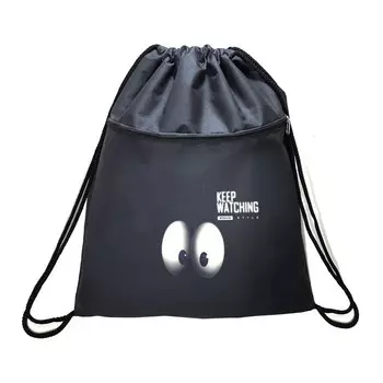 Мешок для обуви с карманом 480 х 400 мм, Stavia (плотность 600D с водоотталкивающей ПУ-пропиткой) "Глаза"