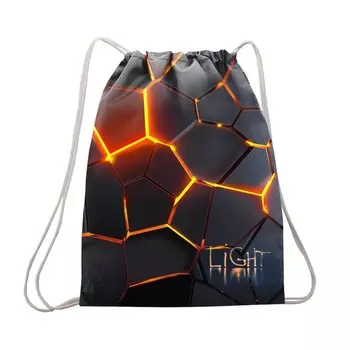 Мешок для обуви 430 х 340 мм, Stavia (плотность 600D с водоотталкивающей ПУ-пропиткой) "Лава"