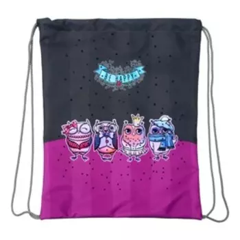 Мешок для обуви Stavia, 435 х 360 мм, "Совушки", мультиколор