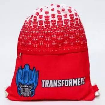 Мешок для обуви с карманом, 2837 см, Трансформеры