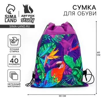 Мешок для обуви «Яркие тропики» (нетканый материал) 4130 см