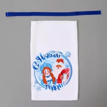 Мешок новогодний «Снегурочка и Дед Мороз», габардин, 3050 см