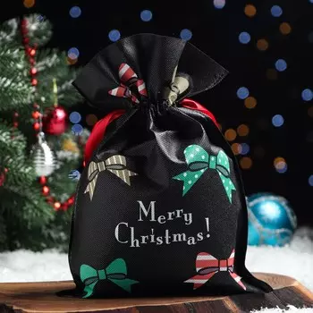 Мешок подарочный новогодний «Новогодние банты», 2231 см