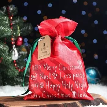 Мешок подарочный "Новогодняя вечеринка", 20 x 30 см