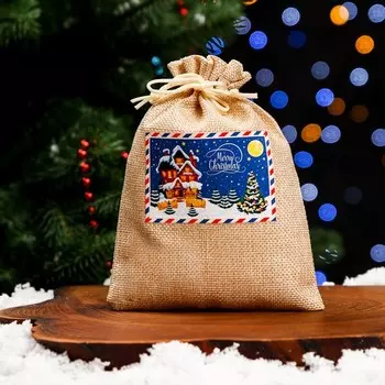 Мешок подарочный с термонаклейкой, 1318 см