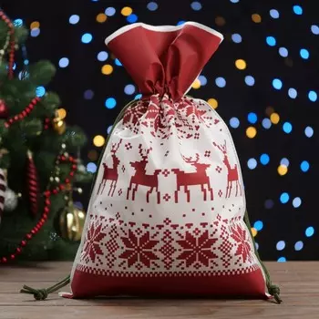 Мешок подарочный новогодний «Скандинавия», 3045 см