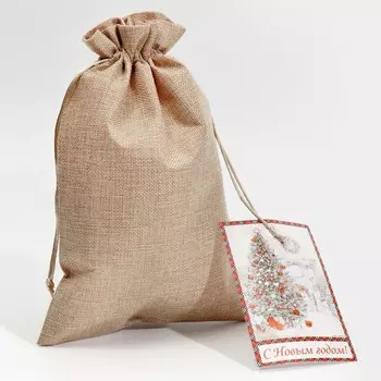 Мешочек подарочный новогодний «Зима», 20 х 30 см +/- 1.5 см