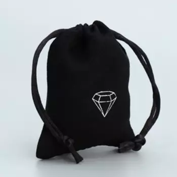 Мешочек подарочный замшевый «Кристалл», 7 х 9 см+/- 1.5 см